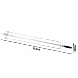 Brochette pour rôtissoire à poulets - 950x100x30mm - 5 poulets - Inox - compatible avec série GHGK