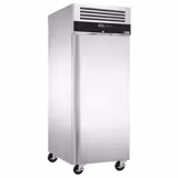 Bäckerei-Tiefkühlschrank Edelstahl PREMIUM - EN 600x800 - 600 Liter - 1 Tür, Schienen & Tragroste