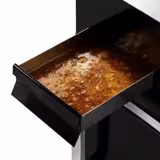 Commercial Electric Griddle - 8.0kW - Ribbed Plate - Cooking area: 395x535mm - with Cabinet Base - 1 Door