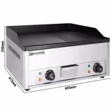 El stekbord - 4,4 kW - Slät/räfflad - Stekyta: 600x335 mm - bordsmodell