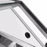 Ice Cream Serve Over Counter | THEO - 1300mm - Ventilated cooling - with LED lighting - for 6 x 5 litres Napoli pans - Black