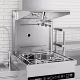 Mașină de spălat vase cu capotă - Digitală - 8,7 kW - cu recuperare de căldură, detergent, agent de clătire și pompă de evacuare - inclusiv masă de alimentare stânga - și masă de evacuare dreapta	