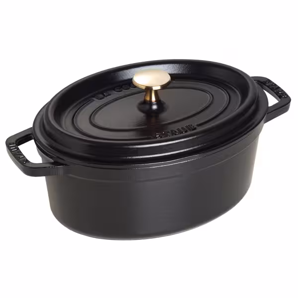STAUB | LA COCOTTE - Kookpot - Ovaal - 230mm - Gietijzer - Zwart