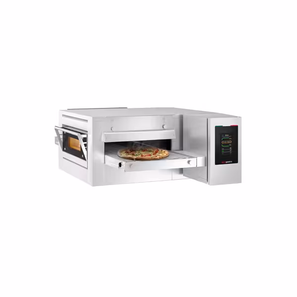 Doorloop pizzaoven - 1260x1750x490mm - 3 kamers - Touch - Bandbreedte: 500mm - tot 350°C