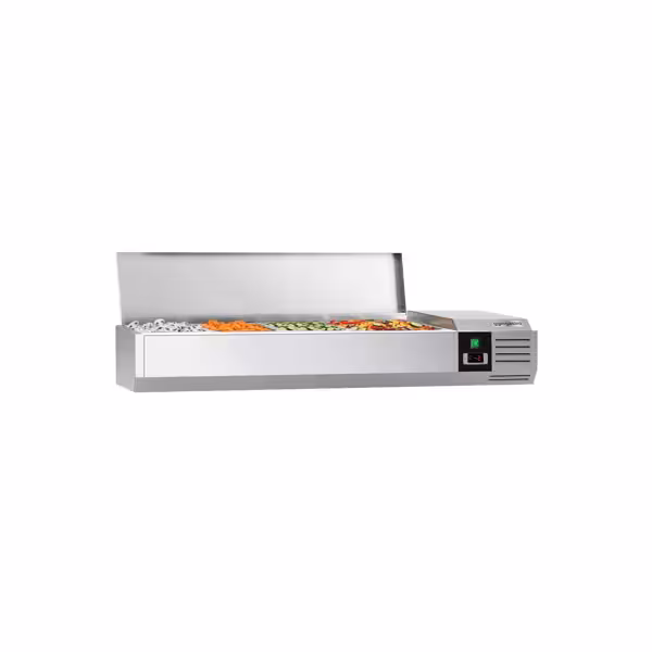 واجهة عرض مبردة علوية PREMIUM - 1200x395mm - 4x GN 1/3