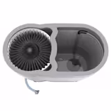 Glass Brush Washer – Manual cold-water rinser – 600 glasses/hr – Ø 50–160 mm