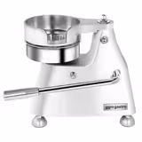 Manuell hamburgarpress – för 3 storlekar – Ø100 / Ø130 / Ø150 mm – silver