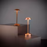 Lámpara de mesa - ALVA - regulable en 3 niveles - Ø 80mm - óxido