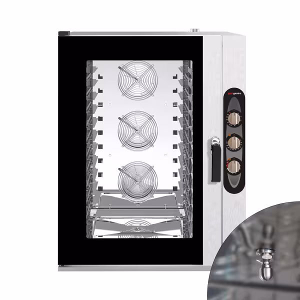 Bäckerei-Kombidämpfer - Manuell - 10x EN 600x400 - inkl. Waschsystem