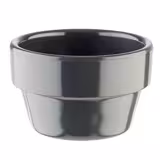 (60 uds) Cuenco para salsas - FLOWER POT - Melamina - 40ml - Ø60mm - Gris