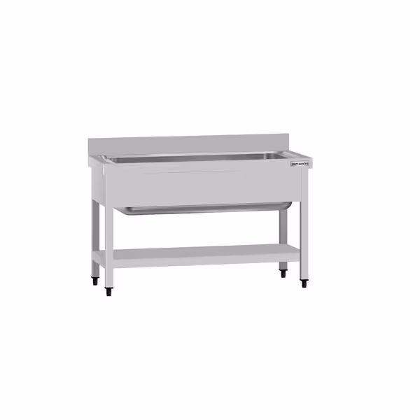 Topfspültisch ECO - 1200x700mm - mit Grundboden & 1 Becken