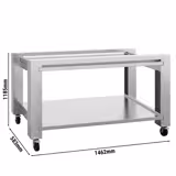 Support pour four à pizza - 1462x583x1185mm - Inox - avec 1 étagère - compatible avec POP934E