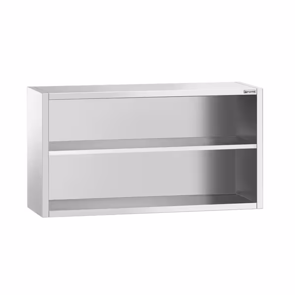 Edelstahl Wandhängeschrank PREMIUM - 1400x400mm - ohne Schiebetür - 800mm hoch