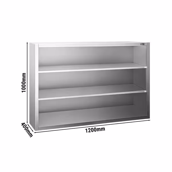 کابینت دیواری پریمیوم استیل - 1200*400 میلیمتر - بدون درب کشویی - 1000 میلیمتر ارتفاع