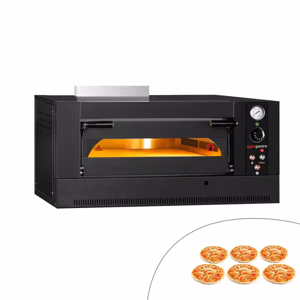 Plynová pec na pizzu - 6x 30 cm - manuální