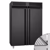 Dik Tip Derin Dondurucu PREMIUM - GN 2/1 - 1400L - 2 Kapı & LED Aydınlatma, Otomatik Defrost, Fanlı Soğutma, R290 Soğutucu Gaz - Paslanmaz Çelik (AISI 430)