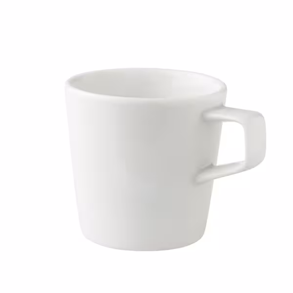 (6 szt.) WHITE DELIGHT - Filiżanka do kawy - 250ml - Biały - Porcelana