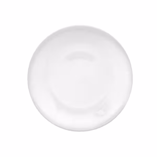 (12 pieces) THERMO FUTURE BOX | Porcelain plate - Round - without division - White