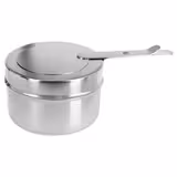 Chafing Dish / Podgrzewacz bufetowy na pastę - Okrągły - z pełną pokrywą Roll-Top - ze stelażem ze stali nierdzewnej - 8l