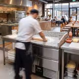 Pizzawerkbank PREMIUM - 935x700mm - met granieten werkblad - met 4 laden