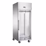 Bäckerei-Kühlschrank Edelstahl ECO - EN 600x800 - 800 Liter - mit 1 Glastür