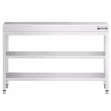 Edelstahl Arbeitstisch PREMIUM - 1200x700mm - mit Grundboden & Zwischenboden