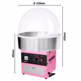 Commercial Candy Floss Machine - Ø520mm - 950W - Pink - with Sneeze Guard