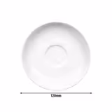 (6 pcs) SELTMANN WEIDEN | Porcelain Saucer Set – Meran Basic – Ø 120 mm