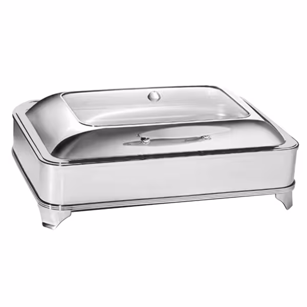 Chafing dish - GN 1/1 - com tampa de vidro com fecho suave (soft-close)