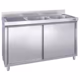 Mosogatószekrény 1,6 m - 2 lavór jobbról H 40 x S 40 x M 25 cm