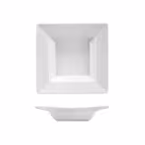 (23 szt.) MAYA - Talerz głęboki - kwadratowy - Porcelana - 210x210mm - Biały