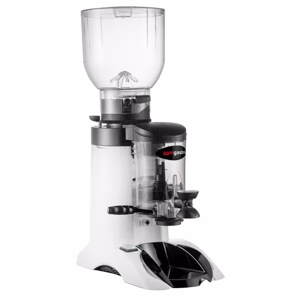 Koffiemolen - 2kg bonenreservoir - geluidsarm - 63dB - Met dispenser - wit