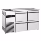 Comptoir de bar réfrigéré PREMIUM - 1550x700mm - 4 tiroirs         