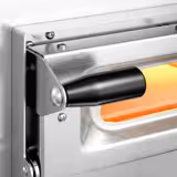 Elektrische pizzaoven (chamotte bakvloer) - 725x660x570mm - 2 kamers - 2x4 pizza’s Ø24cm - tot 450°C - Handmatig - Stapelbaar