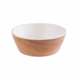 (6 stycken) Skålar – CRAZY WOOD – Melamin – 0,25 liter – Ø 125 mm – Brun