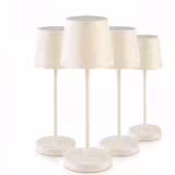 (4 sztuki) Lampa stołowa – MERLE MINI – z 3-stopniową regulacją jasności – Ø 90 mm – Whisper White