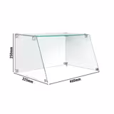 Glass Showcase for Sausage Grill - 460x325x250mm - Glass - for HDGJ7N - HDGJ7N