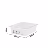(6 Stück) CAMBRO | SafeTrak - Polypropylen-Behälter GN 1/2 - Milchig - Höhe: 100mm