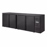 Mesa refrigerada para bar ECO - 2542mm - con 4 puertas - negro