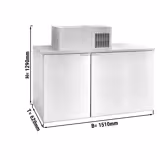 Refroidisseur de fûts avec groupe - 3x50L fûts - 1510x620mm