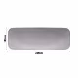 (2 Stück) SELTMANN WEIDEN | Coupe Teller - flach rechteckig - 380x140mm - Grau