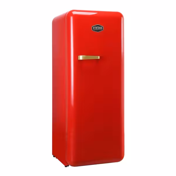 GASTRO-COOL | Retro refrigerator - 300 liters - 1 door - red