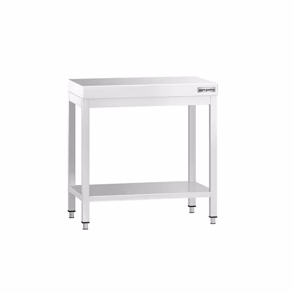 Paslanmaz Çelik Çalışma Tezgahı PREMIUM - 600x700mm - Sırtsız Alt Raflı
