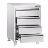 Ladenkast PREMIUM - RVS - met 4 laden - 500x700mm