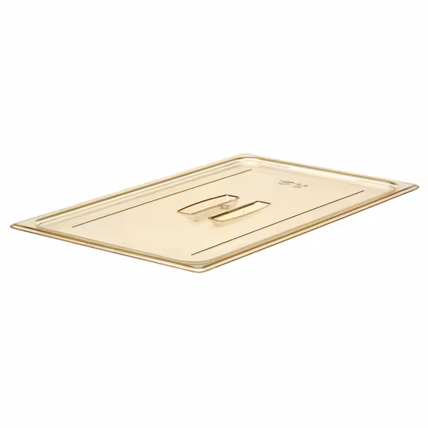 (6 Stück) CAMBRO | H-PAN™ -  Hitzebeständige GN-Flachdeckel 1/1 - mit Griff - Bernstein