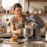 Countertop Commercial Planetary Mixer - 7L - 350W - incl. 3 attachments - Grey