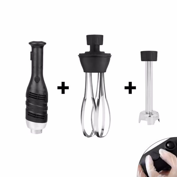 Blender ręczny włącznie ramieniem miksującym 160 mm i trzepaczką - 280 W - płynna regulacja prędkości