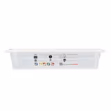 (6 Stück) CAMBRO | SafeTrak - Polypropylen-Behälter GN 1/3 - Milchig - Höhe: 65mm