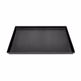 Teglia per pizza - Lamiera bluita - rettangolare - 516x361mm - Altezza: 57mm - con bordo