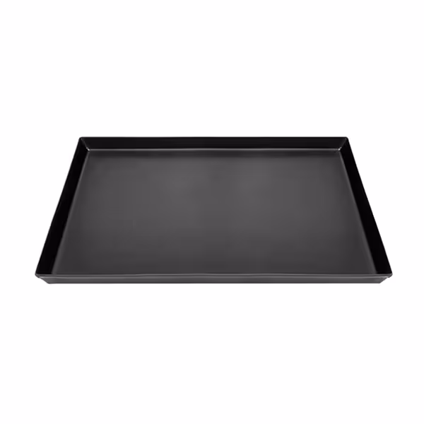 Pizzaplaat - blauw plaatstaal - 516x361x57mm